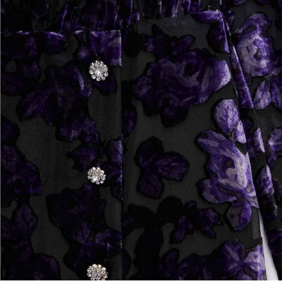 Zara Sz S Velvet Trim Dress Blogger Favourite - Picture 13 of 17